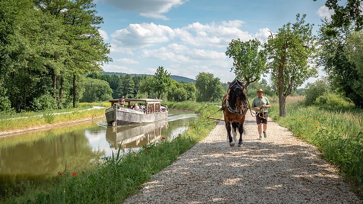 Treideln an Schleuse 25