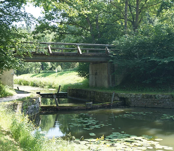 LDM-Kanal, Unteroelsbacher Einschnitt, Bruecke Hofbach