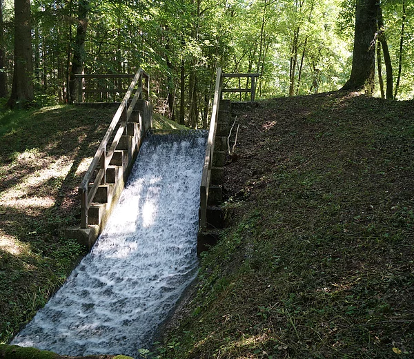LDM-Kanal bei Berg, Grundablass