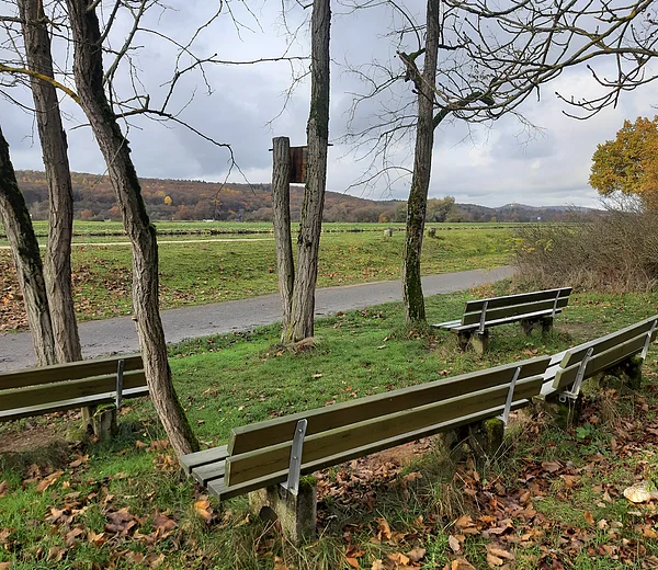 Bänke an der Rentnerruh zwischen Bamberg und Strullendorf
