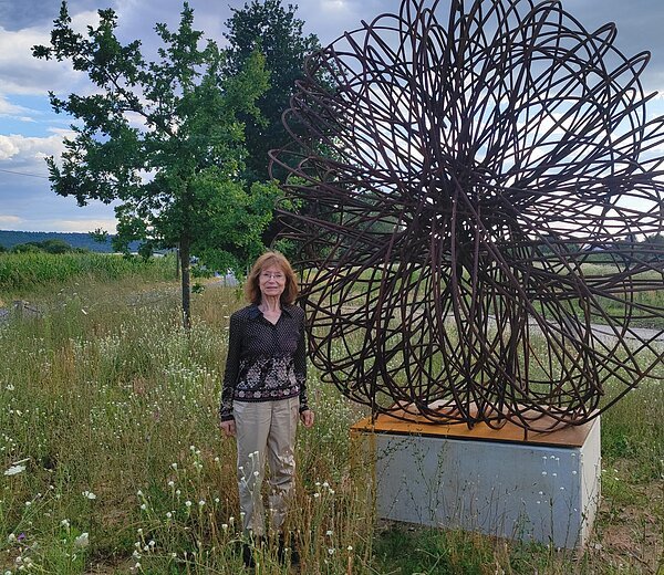 Hydrophyt bei Pettstadt mit der Künstlerin Angelika Summa