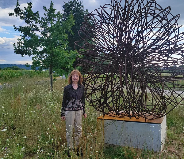 Hydrophyt bei Pettstadt mit der Künstlerin Angelika Summa