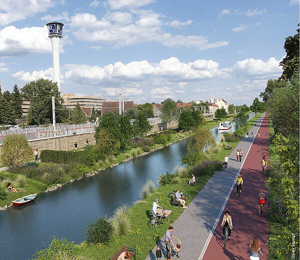 Visualisierung Nürnberg-Fürther Stadtkanal