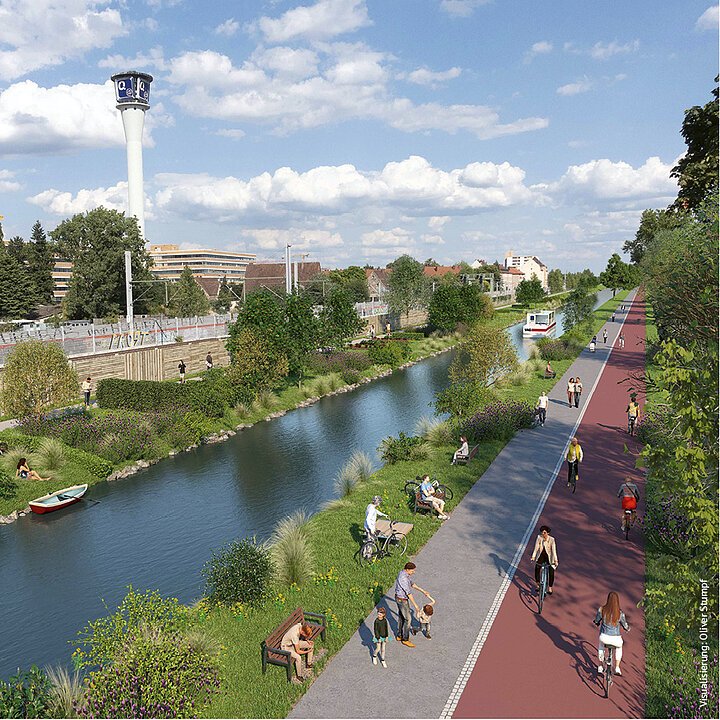 Visualisierung Nürnberg-Fürther Stadtkanal