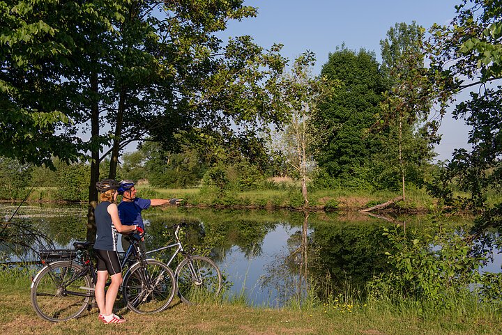 Idyllisches Naherholungsgebiet in den Regnitzauen bei Baiersdorf