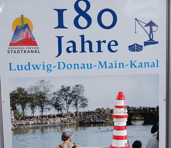 Jubiläumstorte 180 Jahre Ludwigskanal beim Stadtkanalkongress in Fürth