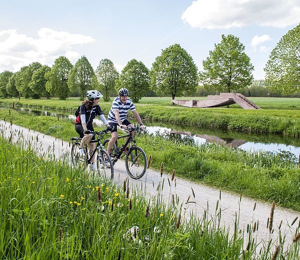 Radler am Projekt "Schiffbar am Ludwigskanal" (LK Neumarkt, Foto Florian Trykowski)